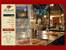 Tablet Screenshot of aldente-restaurante.com